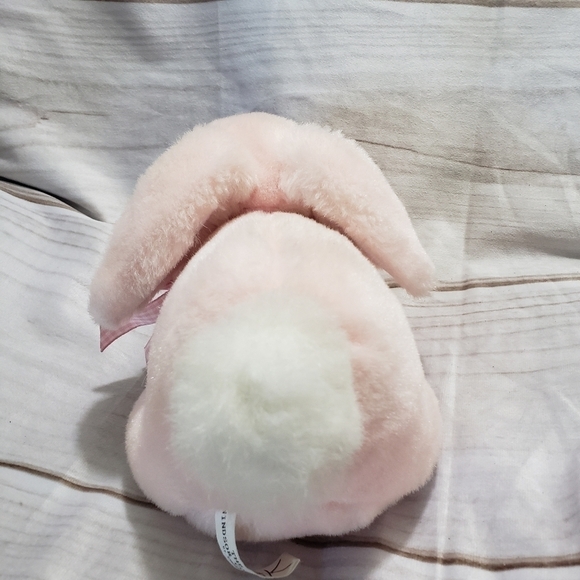 Vintage Windsor Collection By Chosun Pink White Bunny Rabbit 9" Stuffed Animal - Picture 6 of 9